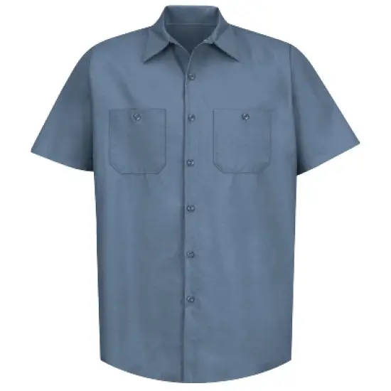 Red Kap&reg; Men's Short Sleeve Industrial Work Shirt image {11}