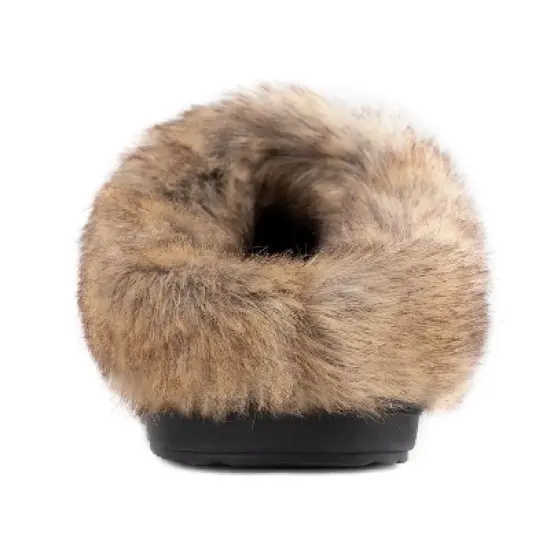 RockDove Women's Cable Knit Faux Fur Collar Slip-On image {3}
