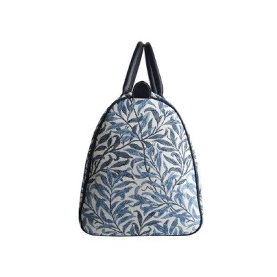 Signare USA William Morris Willow Bough Blue Floral Big Holdall/Duffel Bag image {4}