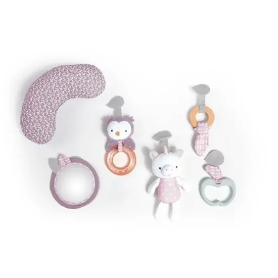 Ingenuity Cozy Spot Reversible Duvet Activity Gym with Wooden Toy Bar image {15}