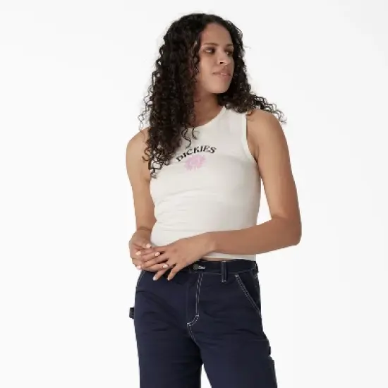 Dickies Women's Graphic Cropped Tank Top image {3}