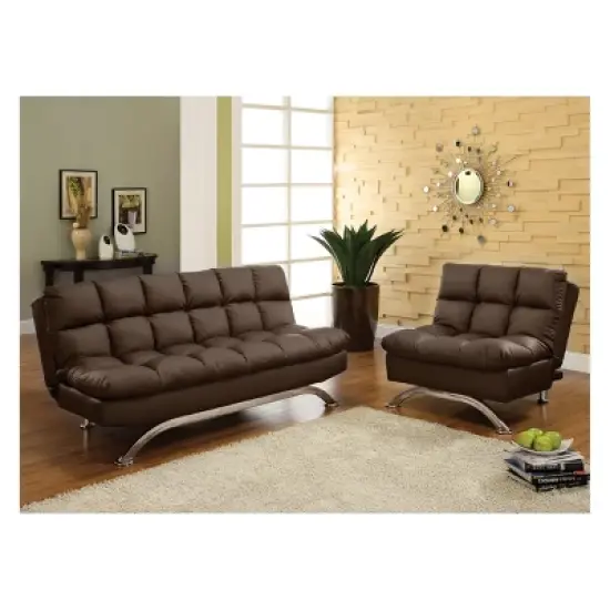 Mellie Futon Sofa Roasted Coffee - miBasics image {2}