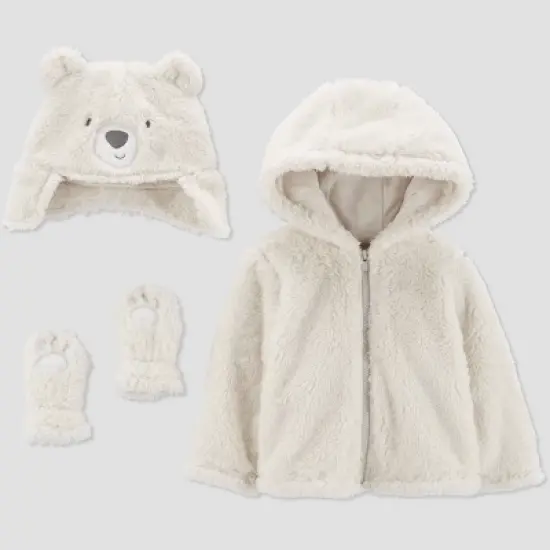 Carter's Just One You&reg;️ Baby Bear Jacket - Cream image {4}