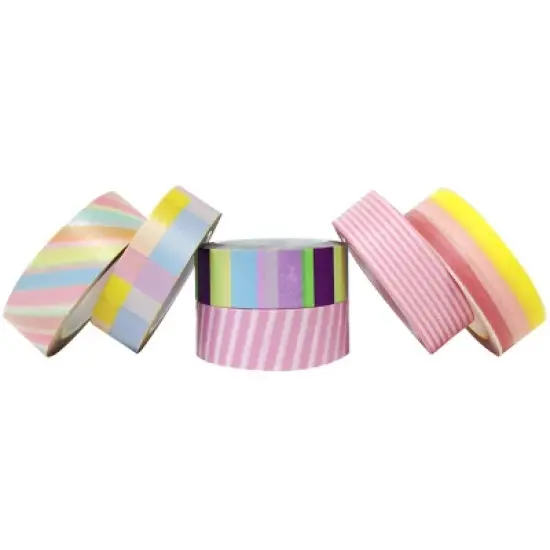 Wrapables Washi Masking Tape Collection, Premium Value Pack image {11}