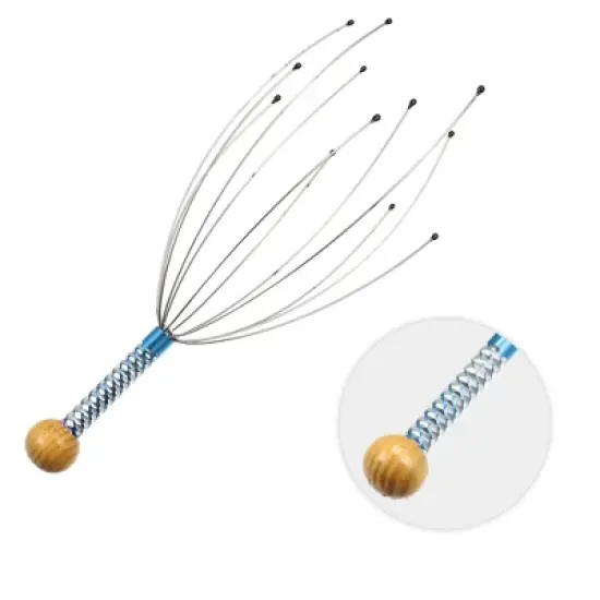 Unique Bargains Hand-Held 20 Fingers Head Massager 1 Pc image {2}