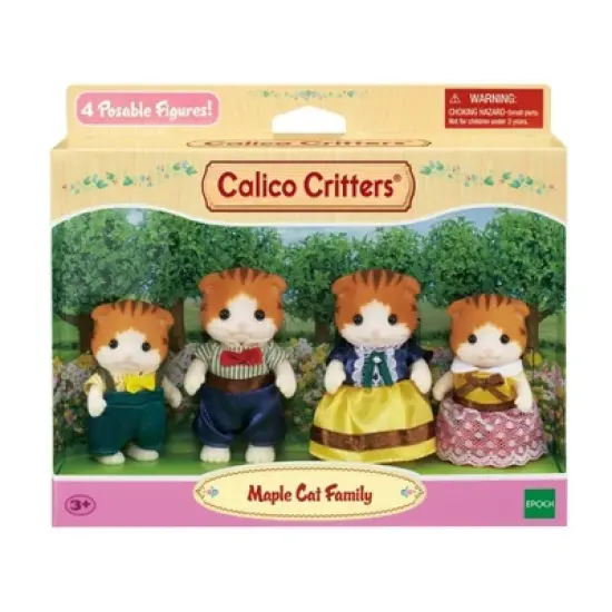Calico Critters Maple Cat Family image {1}