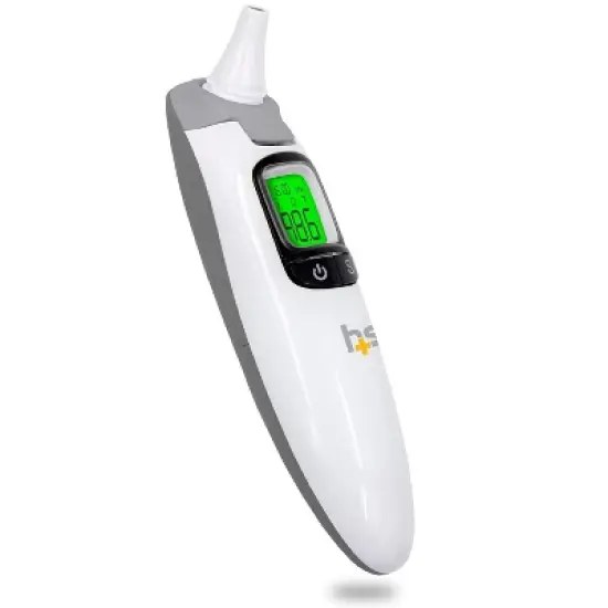 HealthSmart Talking Infrared Ear & Forehead Thermometer, No Probe Covers Needed, Visual Fever Alarm, Audio Readings in English & Spanish, Instant Scan image {4}