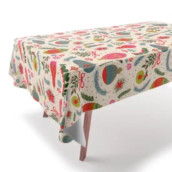 Emanuela Carratoni Christmas Vintage Decorations Tablecloth -Deny Designs image {1}