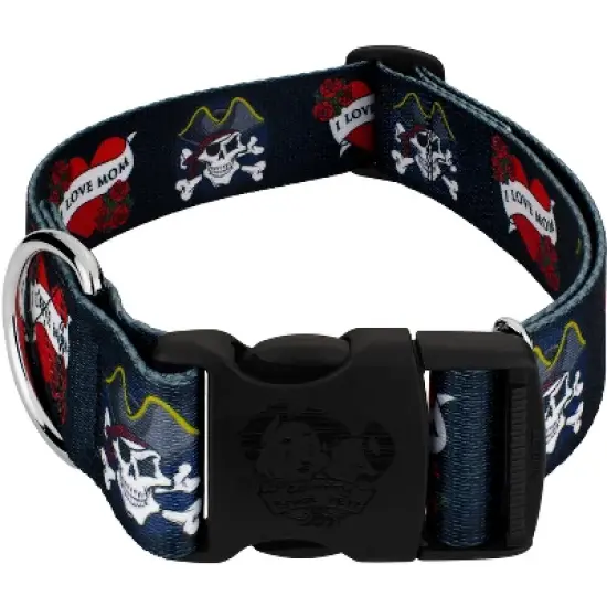Country Brook Petz 1 1/2 Inch Deluxe I Love Mom Dog Collar image {5}