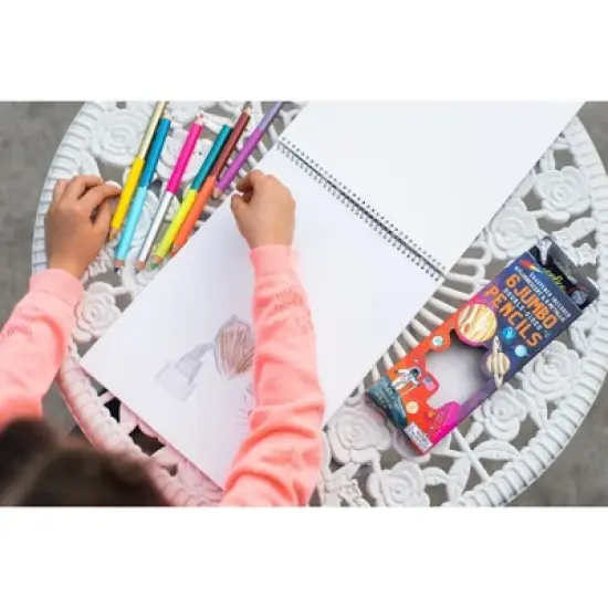 eeBoo Solar System Fluorescent Double-Sided Color Pencils/Set of 6 image {3}