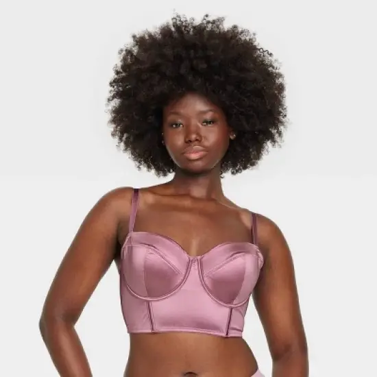 Women's Satin Lightly Lined Lingerie Corset - Auden&trade; image {3}