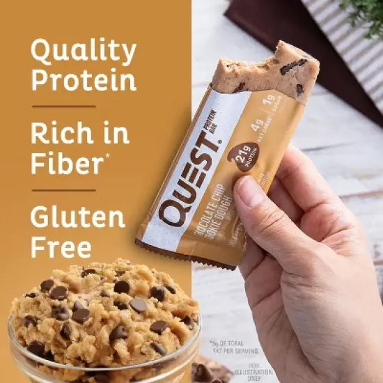 Quest Nutrition Protein Bar - Chocolate Chip Cookie Dough image {3}