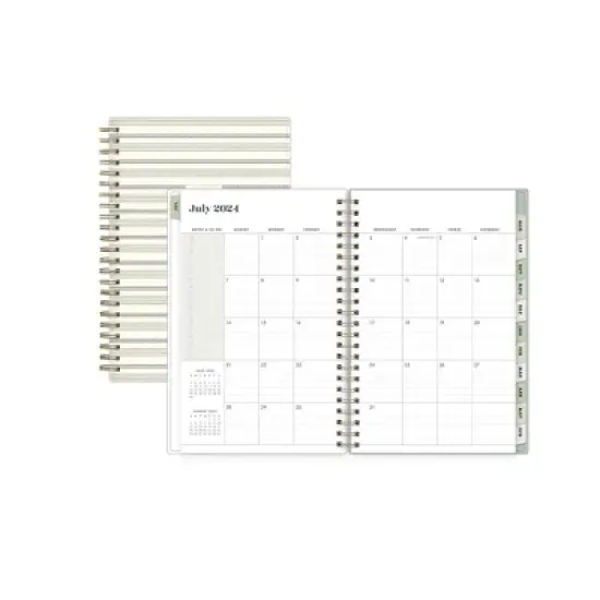 The Everygirl X Day Designer 2024-25 Weekly/Monthly Planner with Notes 8"x5" Wirebound Soft Sage: Adult Stationery July-June image {3}