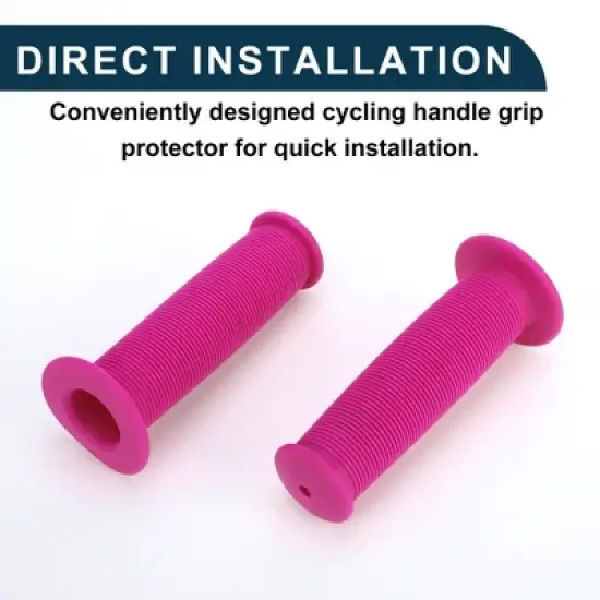 Unique Bargains Bike Handlebar Grips Covers 4.33" Pink 1 Pair image {5}