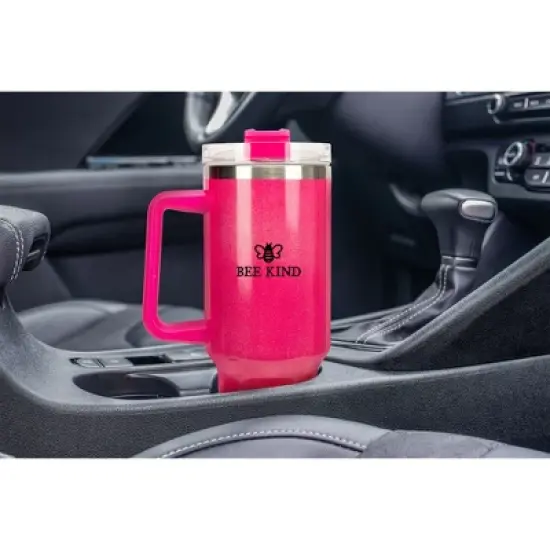 100 North Rejoice Always In His Name Faith Wrap-Around 40 Oz. Stainless Steel Water Bottle Coffee Mug, Spill & Leak Resistant, Travel Tumbler with image {4}