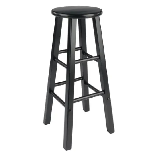 3pc 29" Obsidian Bar Height Dining Set Wood/Black - Winsome image {9}