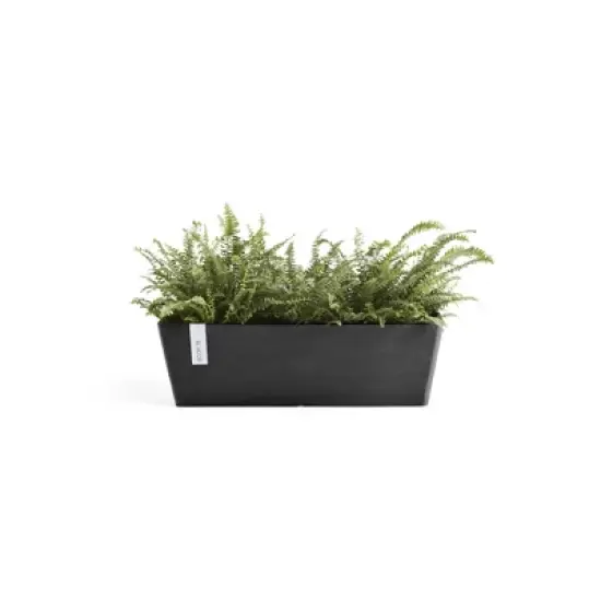 Ecopots Bruges Durable Modern Rectangular Indoor/Outdoor Recycled-Based Composite Flower Pot Planter image {3}