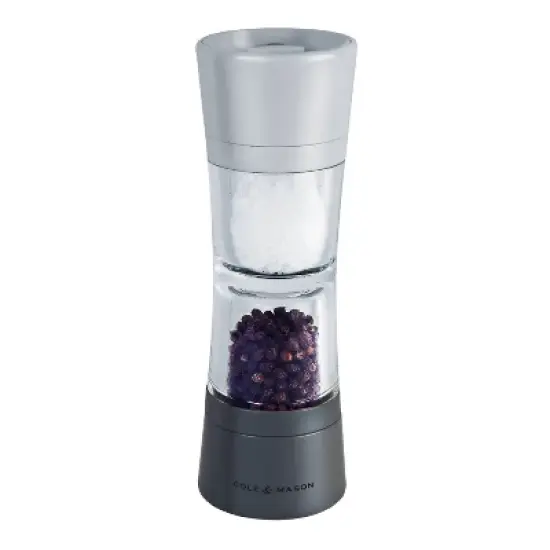 Cole & Mason 8" Lincoln Duo Salt and Pepper Grinder: Ceramic, Clear, 2 Year Warranty, 7.44" Height, 89ml Capacity image {12}