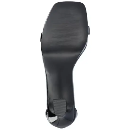 Journee Collection Womens Jeanne Slim Platform Ankle Strap Open Toe Pumps image {4}