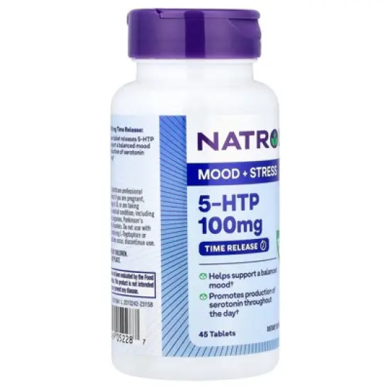 Natrol 5-HTP, Time Release, 100 mg, 45 Tablets image {3}