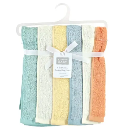 Hudson Baby Infant Rayon from Bamboo Burpcloth 6pk, Soft Neutral, One Size image {1}