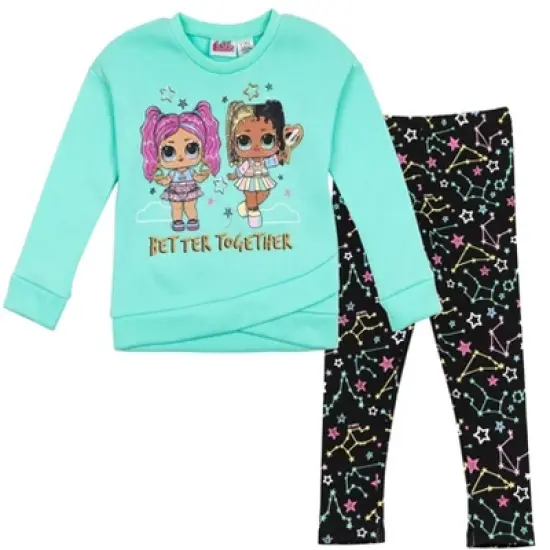 L.O.L Surprise! Fierce Bhaddie Flipside Unity Girls Crossover Fleece Sweatshirt & Leggings Outfit Set Little Kid to Big Kid image {8}