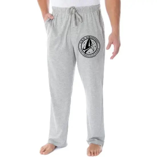 Star Trek Men's U.S.S Discovery United Federation Of Planets Pajama Pants Heather Grey image {3}