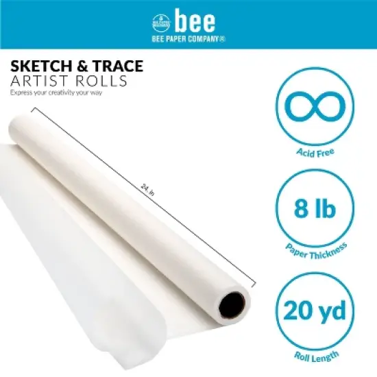 Bee Paper - Sketch and Trace Roll - White image {12}