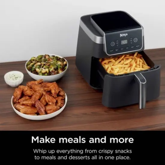 Ninja Air Fryer Pro XL 6-in-1 - AF181: 6.5 Qt Capacity, 1750W, Dishwasher-Safe Parts, Metal & Plastic, Gray image {4}
