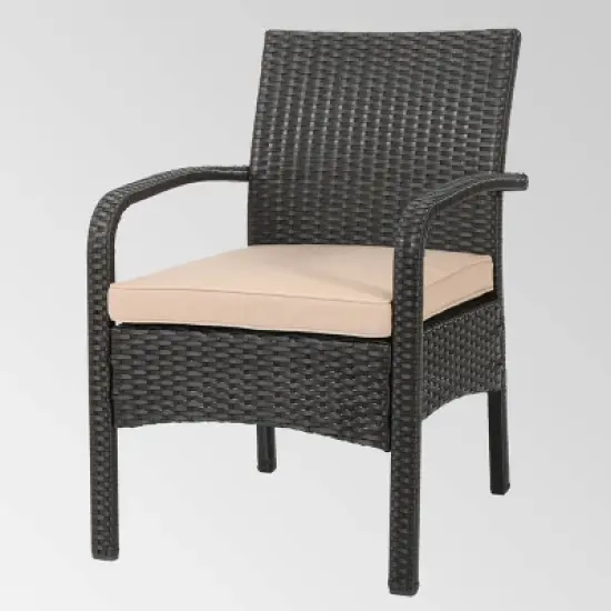 Cordoba 6pc Wicker Conversation Set - Brown/Tan - Christopher Knight Home image {5}