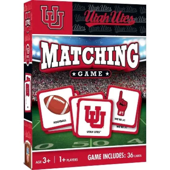 MasterPieces Officially Licensed NCAA Utah Utes Matching Game for Kids and Families image {1}