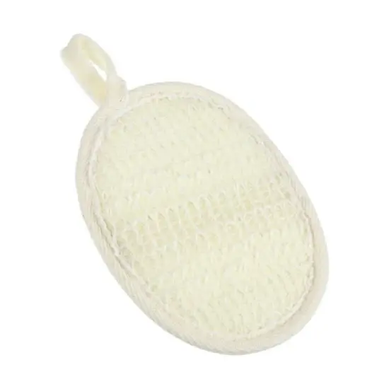 Unique Bargains Bathroom Jute Bath Loofahs 5.51"x4.21" Beige 1 Pc image {6}