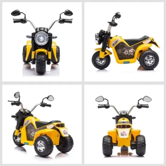 Aosom 6V Kids Motorcycle Dirt Bike Electric Battery-Powered Ride-On Toy Off-road Street Bike Rechargeable with Horn Headlights Realistic Sounds 1.24mph Speed for Girls Boy 18 - 36 Months Red image {6}