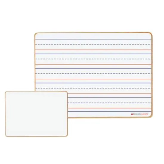Dowling Magnets&reg; Double-sided Magnetic Dry-Erase Board, Line-Ruled/Blank, Pack of 6 image {1}