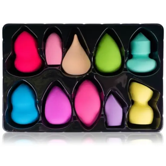 SHANY Makeup Blender Beauty Puff Sponge Set  - 10 pieces image {6}
