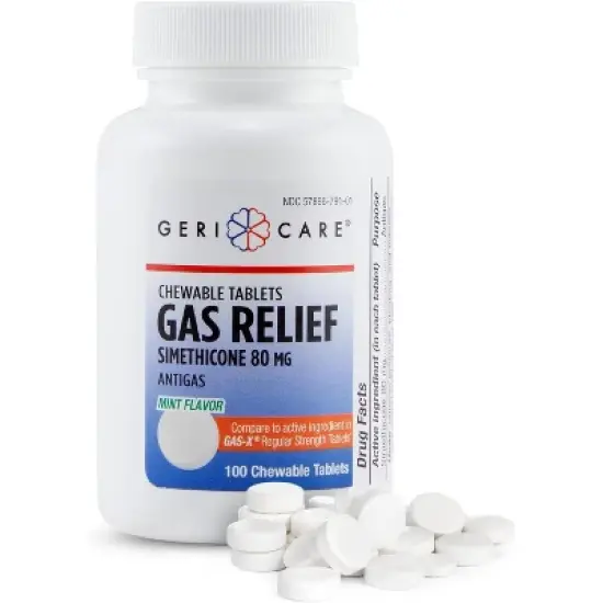 Geri Care - Simethicone Chewable Gas-Relief Tablets 80mg, 100 Count image {8}