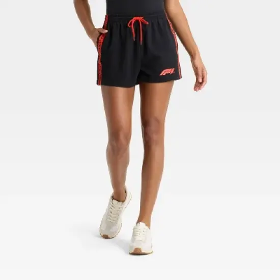 Women's Formula 1 Graphic Shorts - Black/Red image {3}