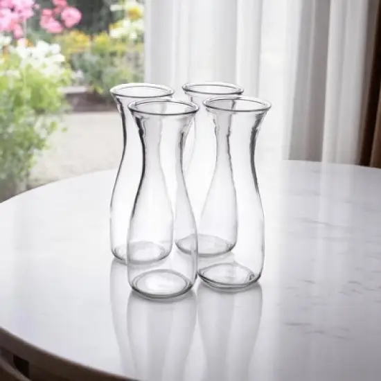 Slickblue Glass Carafe Set, Narrow Neck Pitchers, Dishwasher Safe Drinkware, For Parties, Clear, Size Options image {2}