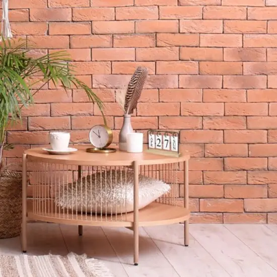 Unique Bargains Desktop Decoration Turn Page Vintage Wood Perpetual Calendar image {5}