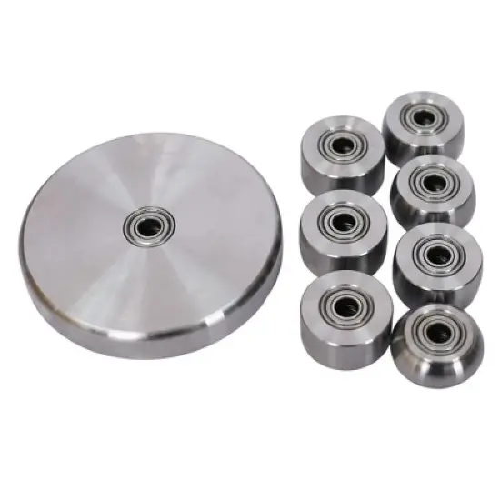 English Wheel, English Wheel For Metal With Lower Wheels And Storage Rack, Big C Base, Hardened Steel English Wheel Shaping Benchtop image {3}