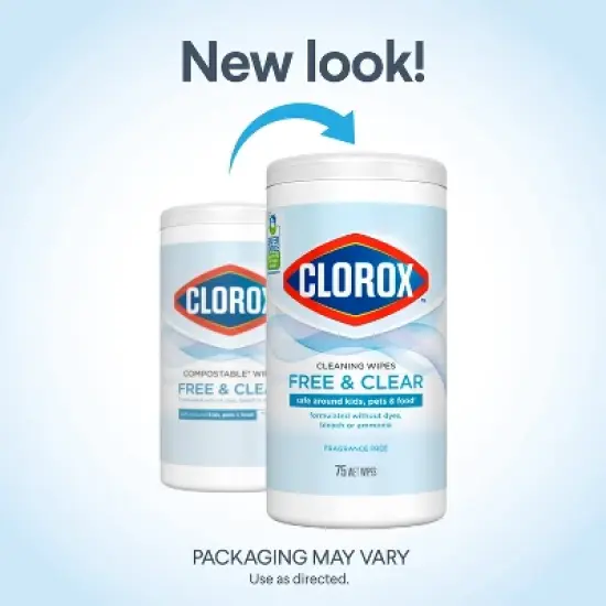 Clorox Free & Clear Wipes - 75ct image {2}