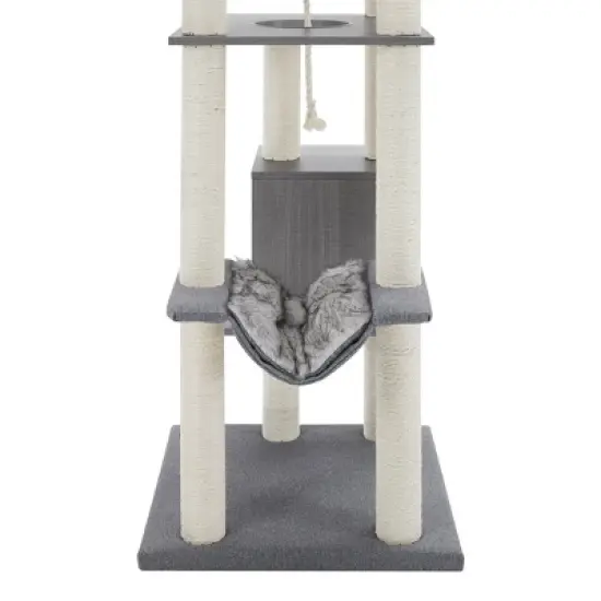 Sam's Pets Tyrone 70.5" Gray Cat Tree image {3}
