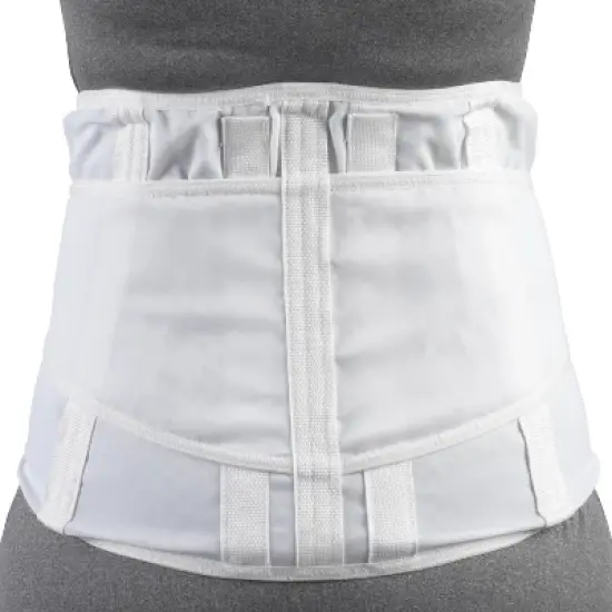 OTC Lumbo-Sacral Support, Lower Back, Metal Stay Insert, Strong Mesh Elastic, White image {3}