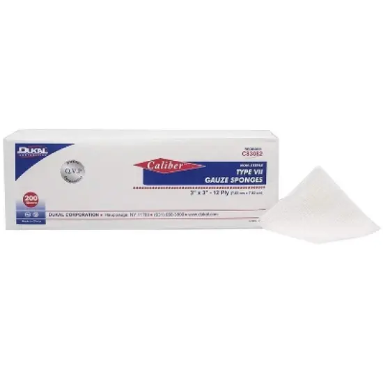 Dukal Gauze Sponge 12 Ply Non-Sterile 3"X3", 200 Count image {3}