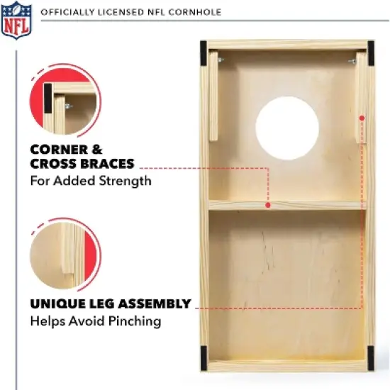 NFL Atlanta Falcons 1'x2' Wood Cornhole Set image {3}