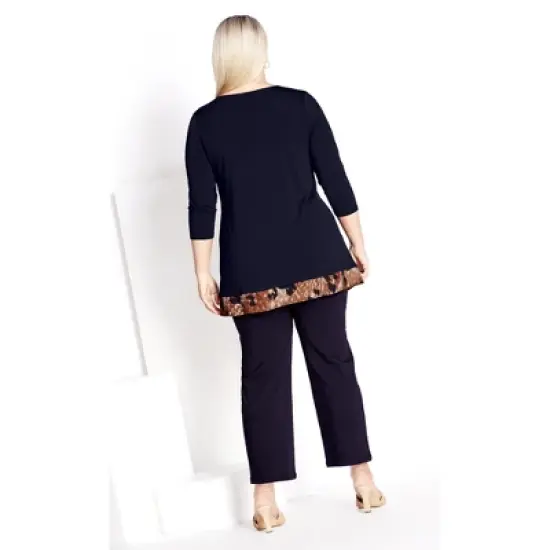 Women's Plus Size Tamara Print Tunic - animalia | AVENUE image {1}