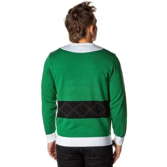 ELF The Movie Men's Buddy's Coat Costume Ugly Christmas Sweater Knit Pullover image {1}