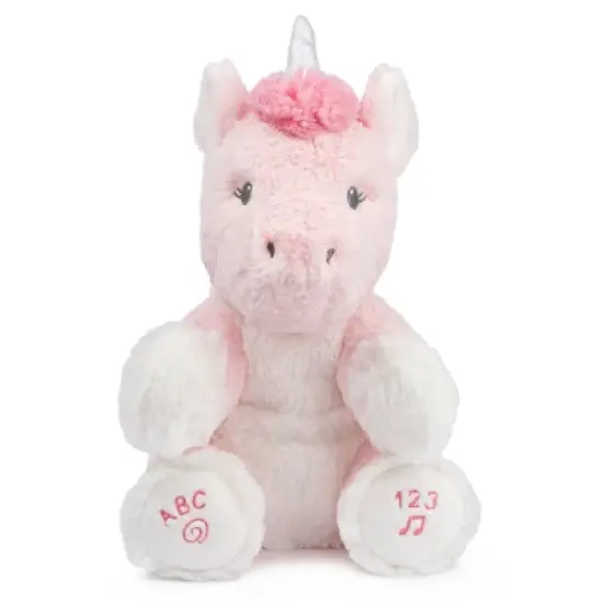 Baby GUND Alora the Unicorn Animated Plush, Singing Stuffed Animal Sensory Toy, Sings ABC Song and 123 Counting Song, Pink, 11&rdquo; image {6}