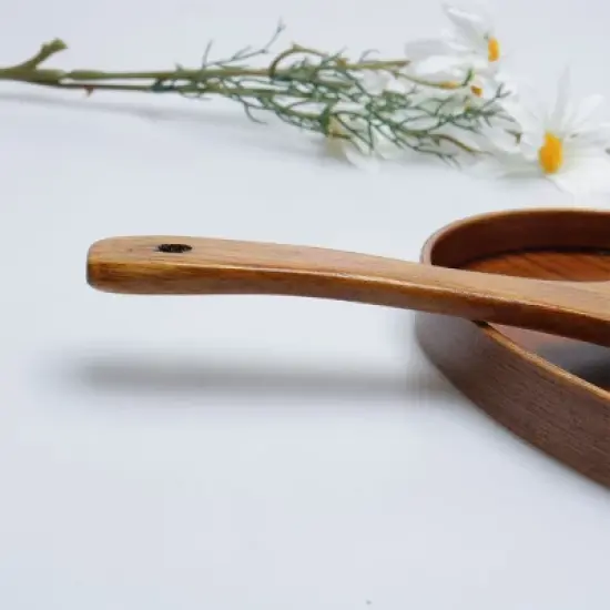Unique Bargains Wooden Kitchen Non-stick Heat-resistant Tableware Rice Spoon image {5}