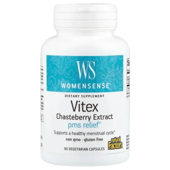 Natural Factors WomenSense&reg;, Vitex Chasteberry Extract, 80 mg, 90 Vegetarian Capsules image {4}